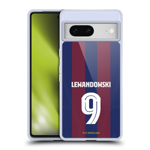FC Barcelona 2023/24 Players Home Kit Robert Lewandowski Soft Gel Case for Google Pixel 7