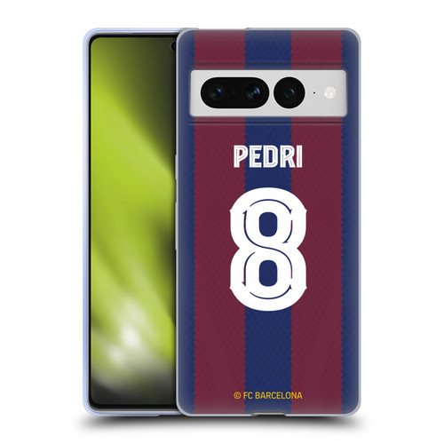 FC Barcelona 2023/24 Players Home Kit Pedri Soft Gel Case for Google Pixel 7 Pro