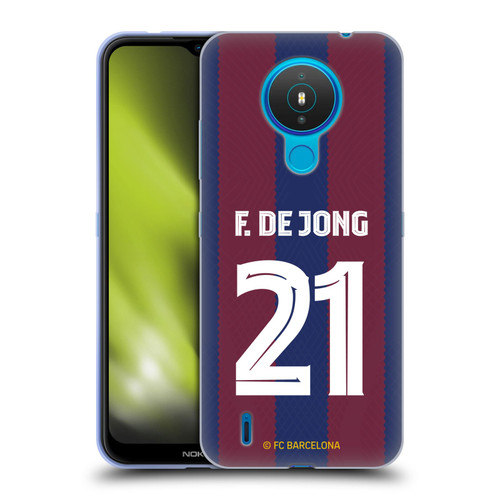 FC Barcelona 2023/24 Players Home Kit Frenkie de Jong Soft Gel Case for Nokia 1.4