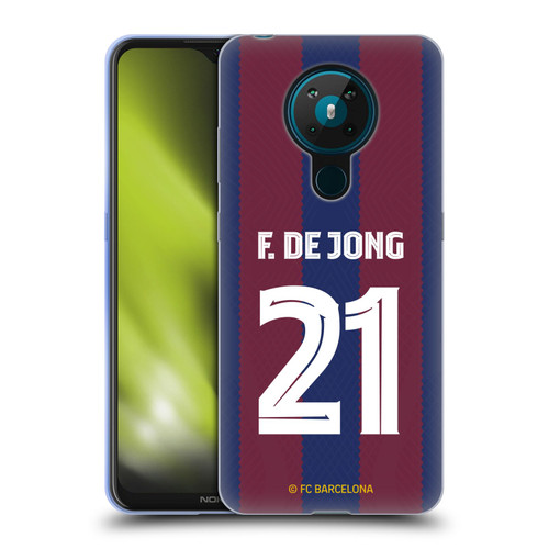 FC Barcelona 2023/24 Players Home Kit Frenkie de Jong Soft Gel Case for Nokia 5.3