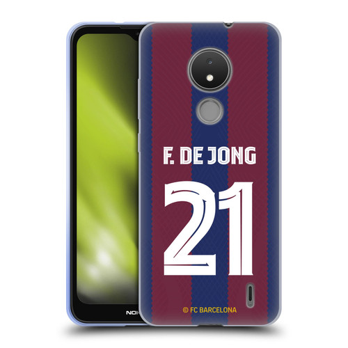 FC Barcelona 2023/24 Players Home Kit Frenkie de Jong Soft Gel Case for Nokia C21