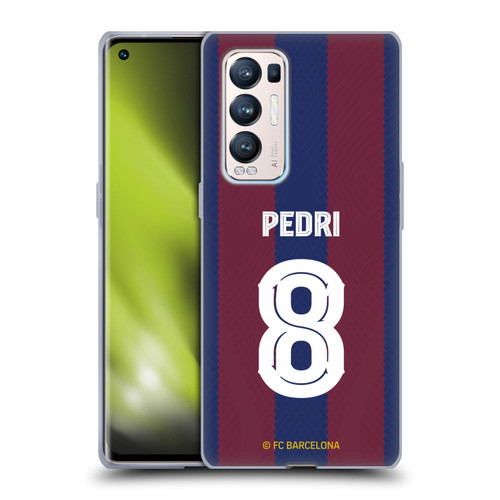 FC Barcelona 2023/24 Players Home Kit Pedri Soft Gel Case for OPPO Find X3 Neo / Reno5 Pro+ 5G