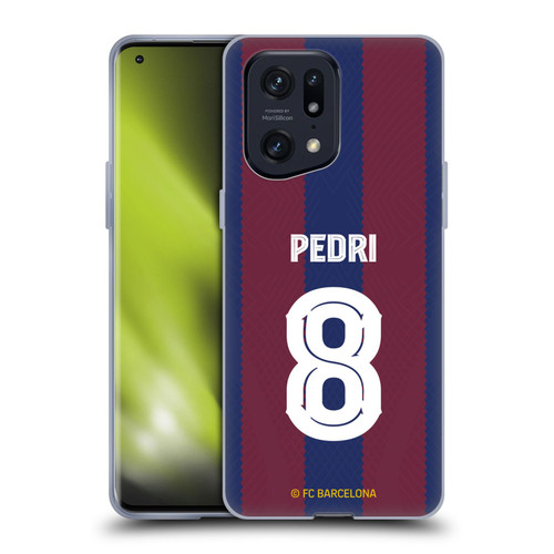 FC Barcelona 2023/24 Players Home Kit Pedri Soft Gel Case for OPPO Find X5 Pro