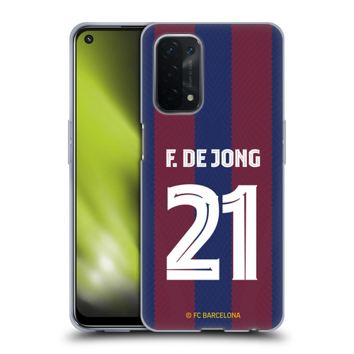 FC Barcelona 2023/24 Players Home Kit Frenkie de Jong Soft Gel Case for OPPO A54 5G
