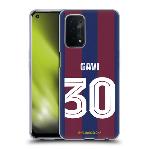FC Barcelona 2023/24 Players Home Kit Gavi Soft Gel Case for OPPO A54 5G