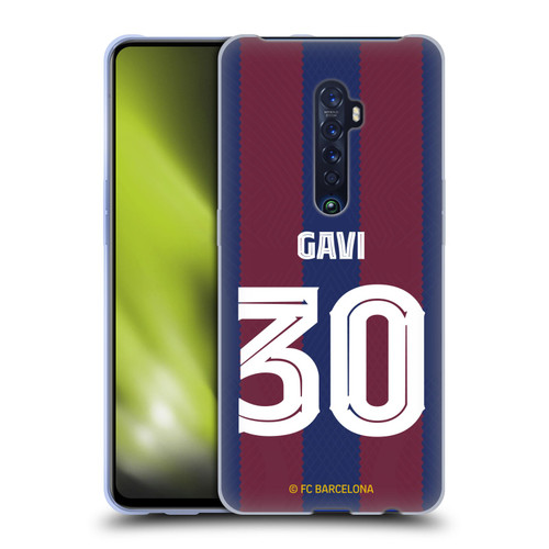 FC Barcelona 2023/24 Players Home Kit Gavi Soft Gel Case for OPPO Reno 2