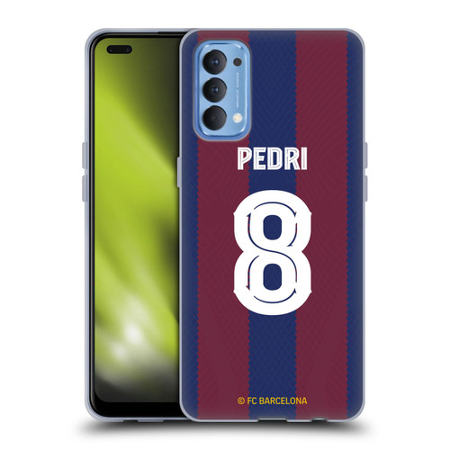 FC Barcelona 2023/24 Players Home Kit Pedri Soft Gel Case for OPPO Reno 4 5G
