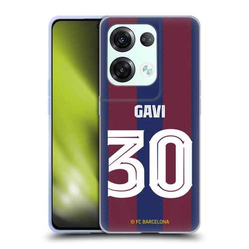 FC Barcelona 2023/24 Players Home Kit Gavi Soft Gel Case for OPPO Reno8 Pro