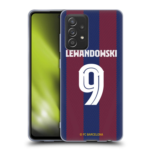 FC Barcelona 2023/24 Players Home Kit Robert Lewandowski Soft Gel Case for Samsung Galaxy A52 / A52s / 5G (2021)