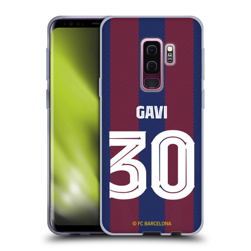 FC Barcelona 2023/24 Players Home Kit Gavi Soft Gel Case for Samsung Galaxy S9+ / S9 Plus