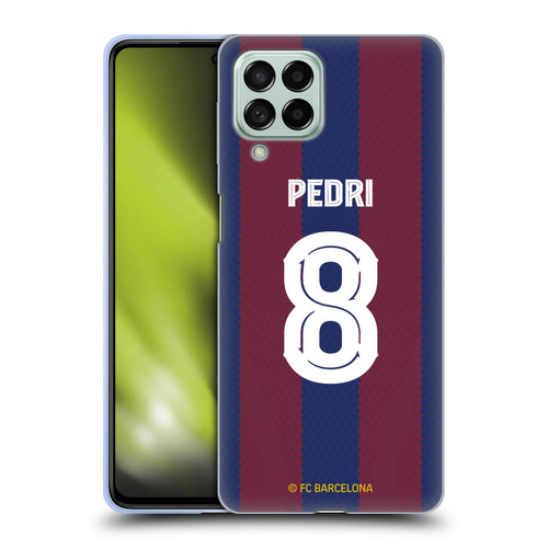 FC Barcelona 2023/24 Players Home Kit Pedri Soft Gel Case for Samsung Galaxy M53 (2022)