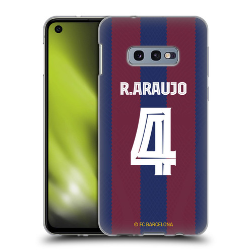 FC Barcelona 2023/24 Players Home Kit Ronald Araújo Soft Gel Case for Samsung Galaxy S10e