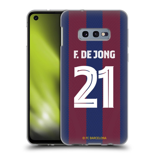 FC Barcelona 2023/24 Players Home Kit Frenkie de Jong Soft Gel Case for Samsung Galaxy S10e