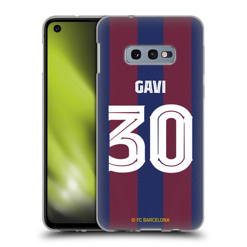 FC Barcelona 2023/24 Players Home Kit Gavi Soft Gel Case for Samsung Galaxy S10e