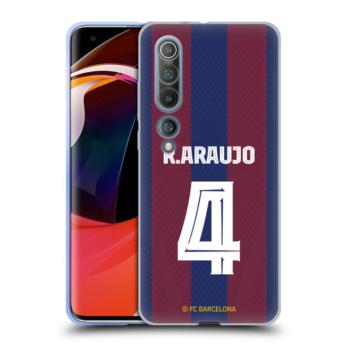 FC Barcelona 2023/24 Players Home Kit Ronald Araújo Soft Gel Case for Xiaomi Mi 10 5G / Mi 10 Pro 5G