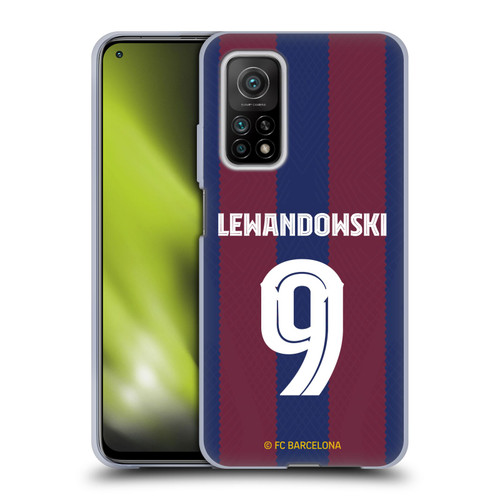 FC Barcelona 2023/24 Players Home Kit Robert Lewandowski Soft Gel Case for Xiaomi Mi 10T 5G