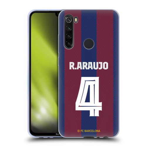FC Barcelona 2023/24 Players Home Kit Ronald Araújo Soft Gel Case for Xiaomi Redmi Note 8T