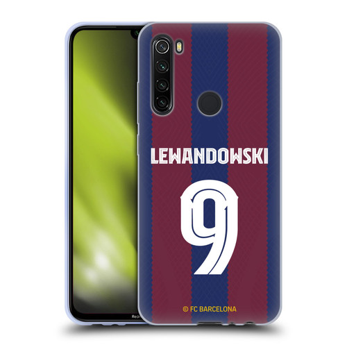 FC Barcelona 2023/24 Players Home Kit Robert Lewandowski Soft Gel Case for Xiaomi Redmi Note 8T