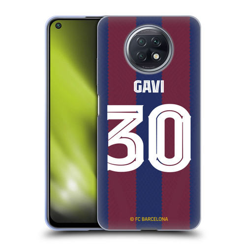 FC Barcelona 2023/24 Players Home Kit Gavi Soft Gel Case for Xiaomi Redmi Note 9T 5G