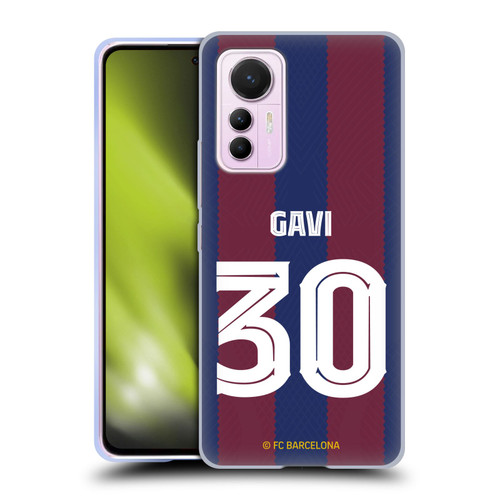 FC Barcelona 2023/24 Players Home Kit Gavi Soft Gel Case for Xiaomi 12 Lite