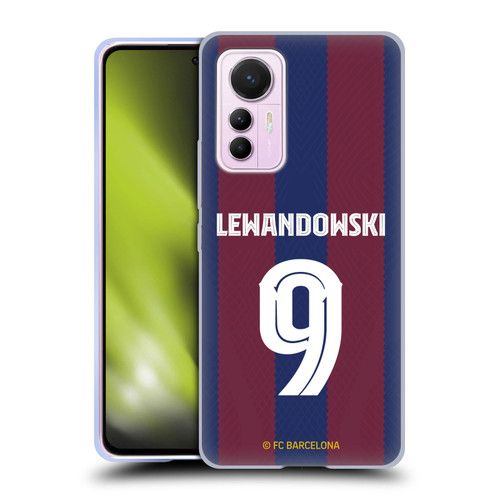 FC Barcelona 2023/24 Players Home Kit Robert Lewandowski Soft Gel Case for Xiaomi 12 Lite