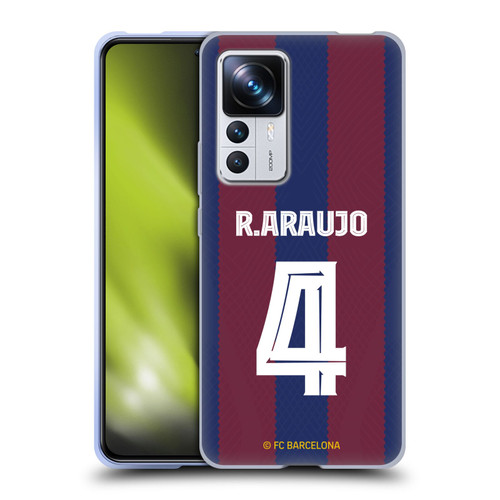 FC Barcelona 2023/24 Players Home Kit Ronald Araújo Soft Gel Case for Xiaomi 12T Pro