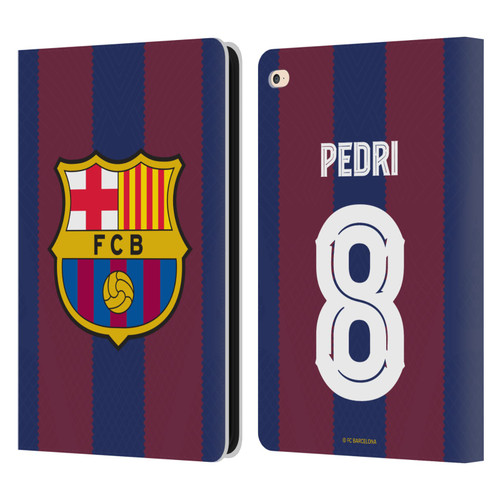 FC Barcelona 2023/24 Players Home Kit Pedri Leather Book Wallet Case Cover For Apple iPad Air 2 (2014)