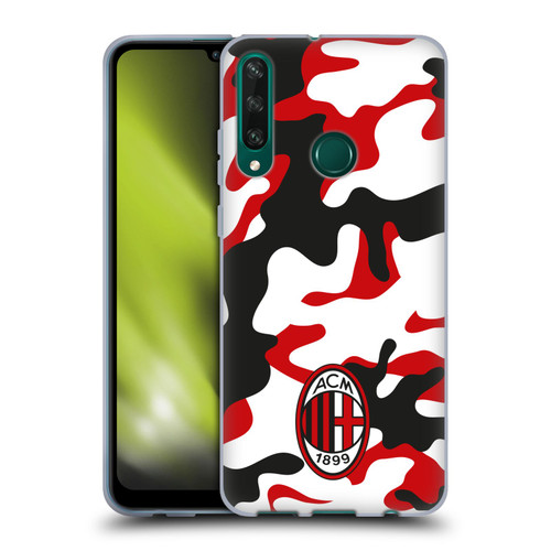 AC Milan Crest Patterns Camouflage Soft Gel Case for Huawei Y6p