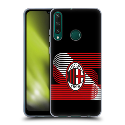 AC Milan Crest Patterns Diagonal Soft Gel Case for Huawei Y6p
