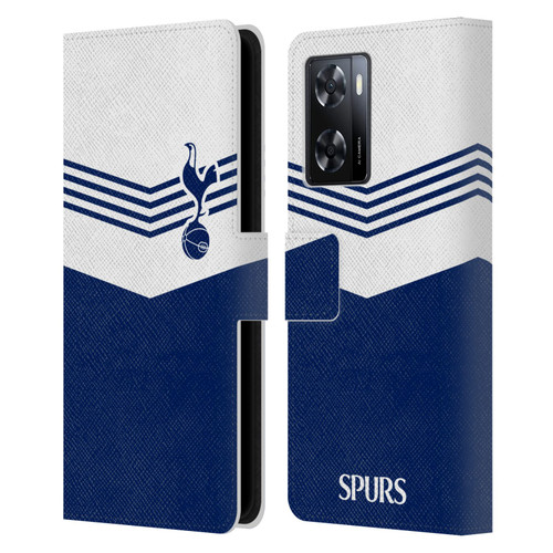 Tottenham Hotspur F.C. Badge 1978 Stripes Leather Book Wallet Case Cover For OPPO A57s