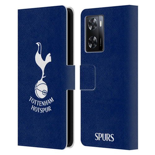 Tottenham Hotspur F.C. Badge Cockerel Leather Book Wallet Case Cover For OPPO A57s