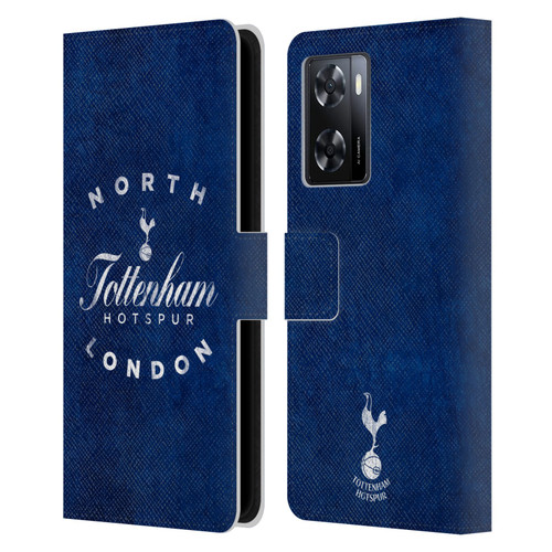 Tottenham Hotspur F.C. Badge North London Leather Book Wallet Case Cover For OPPO A57s