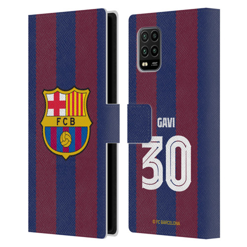 FC Barcelona 2023/24 Players Home Kit Gavi Leather Book Wallet Case Cover For Xiaomi Mi 10 Lite 5G