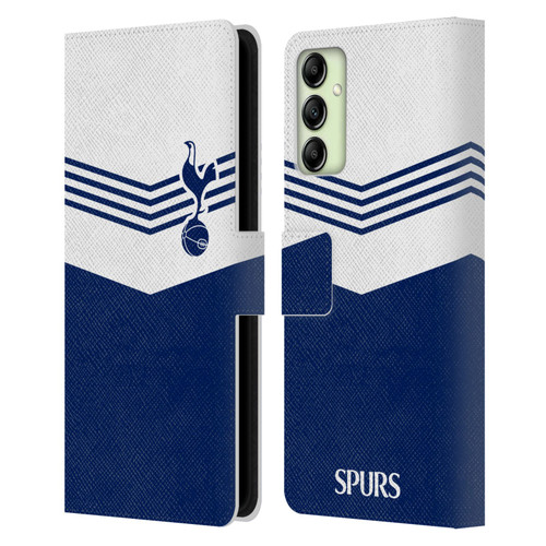Tottenham Hotspur F.C. Badge 1978 Stripes Leather Book Wallet Case Cover For Samsung Galaxy A14 5G