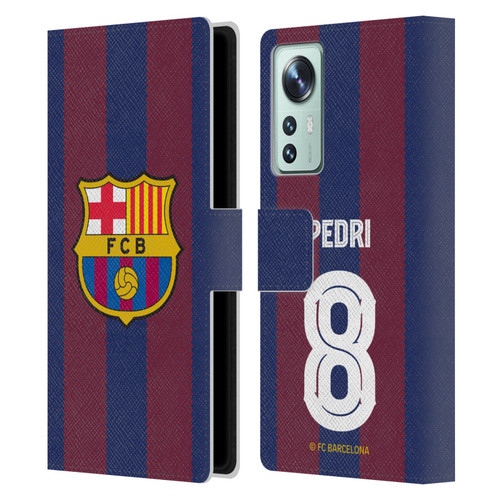 FC Barcelona 2023/24 Players Home Kit Pedri Leather Book Wallet Case Cover For Xiaomi 12