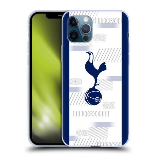 Tottenham Hotspur F.C. 2023/24 Badge Home Kit Soft Gel Case for Apple iPhone 12 / iPhone 12 Pro