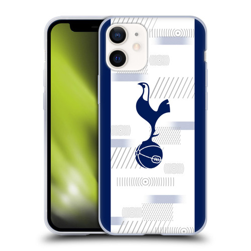 Tottenham Hotspur F.C. 2023/24 Badge Home Kit Soft Gel Case for Apple iPhone 12 Mini