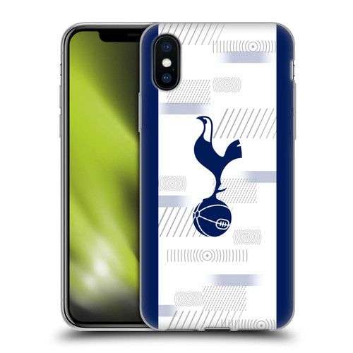 Tottenham Hotspur F.C. 2023/24 Badge Home Kit Soft Gel Case for Apple iPhone X / iPhone XS