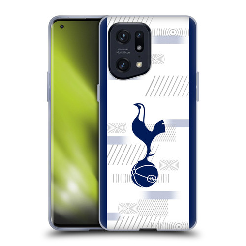 Tottenham Hotspur F.C. 2023/24 Badge Home Kit Soft Gel Case for OPPO Find X5 Pro