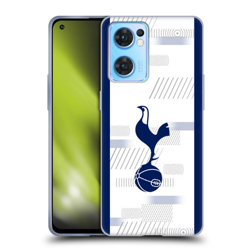 Tottenham Hotspur F.C. 2023/24 Badge Home Kit Soft Gel Case for OPPO Reno7 5G / Find X5 Lite
