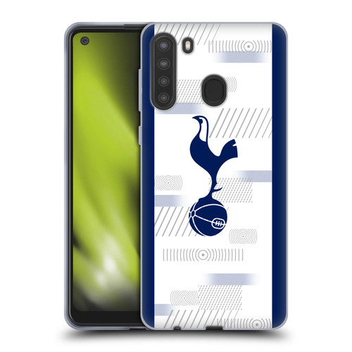 Tottenham Hotspur F.C. 2023/24 Badge Home Kit Soft Gel Case for Samsung Galaxy A21 (2020)