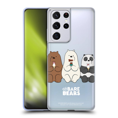 We Bare Bears Character Art Group 2 Soft Gel Case for Samsung Galaxy S21 Ultra 5G