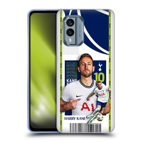 Tottenham Hotspur F.C. 2022/23 First Team Harry Kane Soft Gel Case for Nokia X30