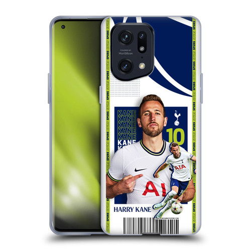 Tottenham Hotspur F.C. 2022/23 First Team Harry Kane Soft Gel Case for OPPO Find X5 Pro