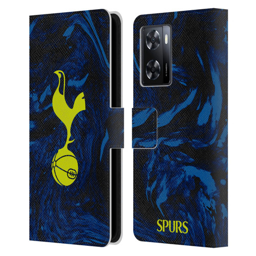 Tottenham Hotspur F.C. 2021/22 Badge Kit Away Leather Book Wallet Case Cover For OPPO A57s