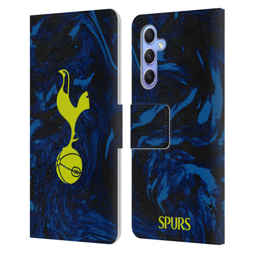 Tottenham Hotspur F.C. 2021/22 Badge Kit Away Leather Book Wallet Case Cover For Samsung Galaxy A34 5G