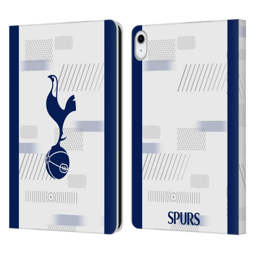 Tottenham Hotspur F.C. 2023/24 Badge Home Kit Leather Book Wallet Case Cover For Apple iPad 10.9 (2022)