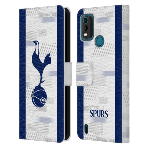 Tottenham Hotspur F.C. 2023/24 Badge Home Kit Leather Book Wallet Case Cover For Nokia G11 Plus