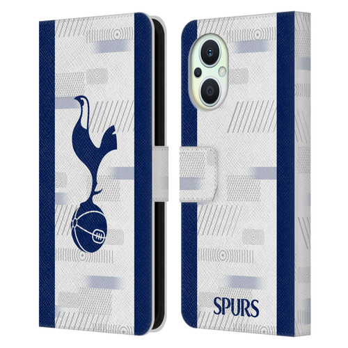 Tottenham Hotspur F.C. 2023/24 Badge Home Kit Leather Book Wallet Case Cover For OPPO Reno8 Lite