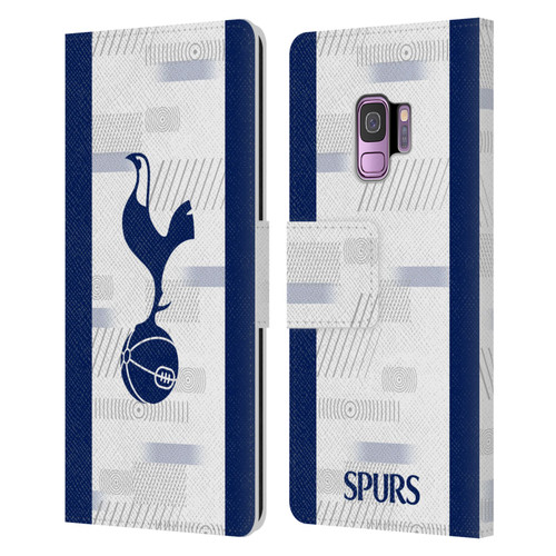 Tottenham Hotspur F.C. 2023/24 Badge Home Kit Leather Book Wallet Case Cover For Samsung Galaxy S9